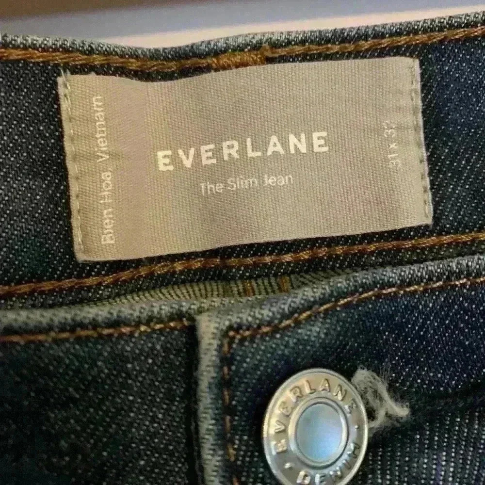 Everlane Mens The Slim Jeans Blue, Mens size 31 x 32 - Picture 6 of 7